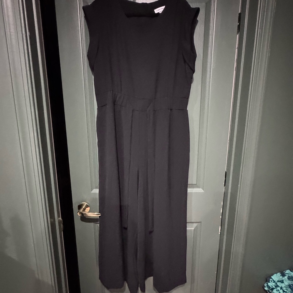 Calvin Klein Black Sleeveless Jumpsuit